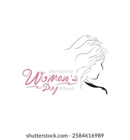 Happy Womens Day Calligraphic Typography-3