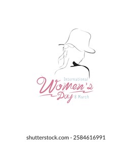 Happy Womens Day Calligraphic Typography-3