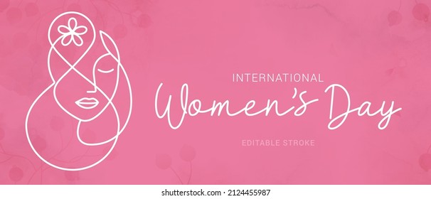 Happy Women's Day Card Banner