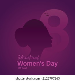 Happy women's day card and females friendship Vector