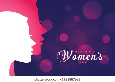 happy women's day celebration background with woman faces