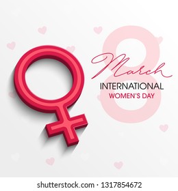 Happy women's day celebration card Concept. design for International Women's Day - 8 March holiday beautiful vector illustration on a theme 8 March, - Vector