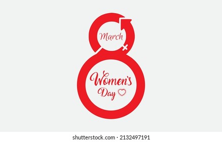 Feliz Día de la Mujer. ilustración de stock.