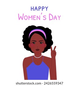 Happy Womens Day Character Illustration