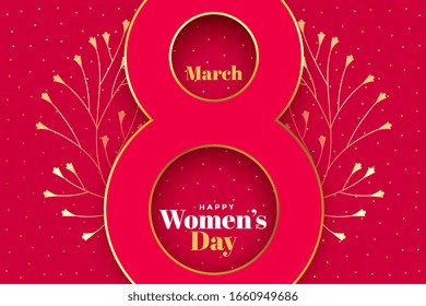 diseño de fondo de concepto creativo del día de la mujer feliz