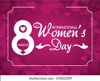 Happy womens day design 