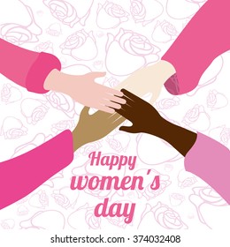 Happy womens day design 