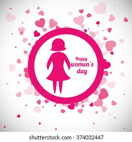 Happy womens day design 
