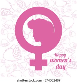 Happy womens day design 