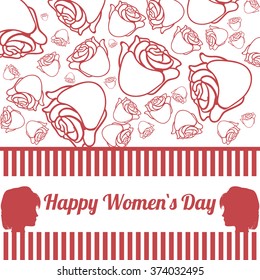 Happy womens day design 