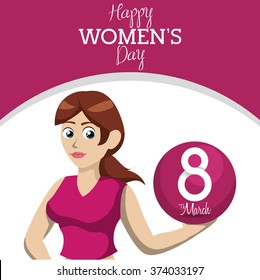 Happy womens day design 