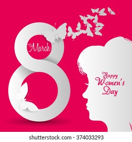 Happy womens day design 