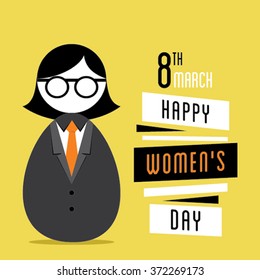 happy womens day design, business women design