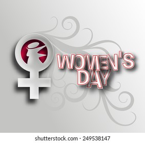 Happy Women's Day Design Element