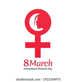 Happy Women's Day Design Elements. International women's day icon. Minimalistic design for international women's day concept.Vector illustration.