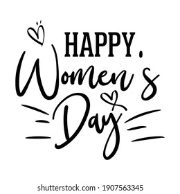 Happy Women's Day design for print t shirt and more