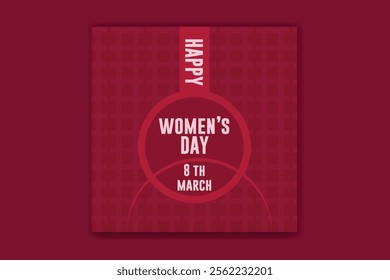 Happy women's day design and template