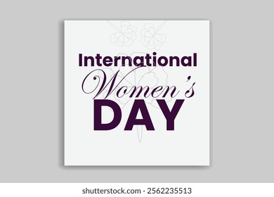 Happy women's day design and template