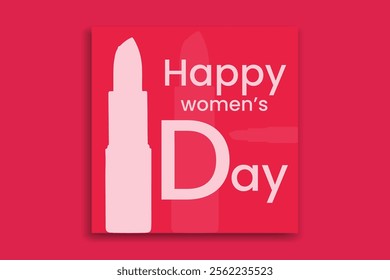 Happy women's day design and template