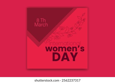 Happy women's day design and template 