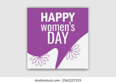 Happy women's day design and template 