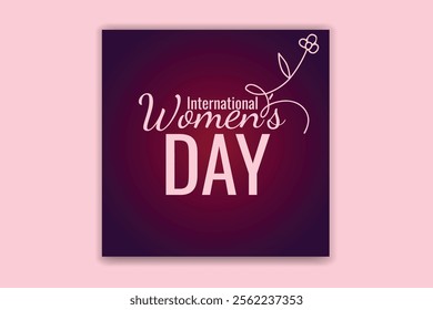 Happy women's day design and template 