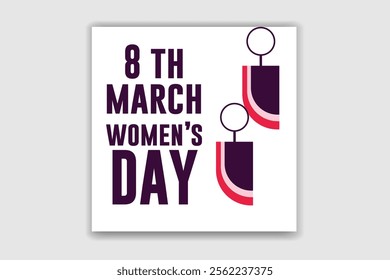 Happy women's day design and template 