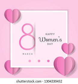 Happy women's day design. Vector illustration eps 10