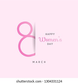 Happy women's day design. Vector illustration eps 10