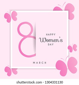 Happy women's day design. Vector illustration eps 10