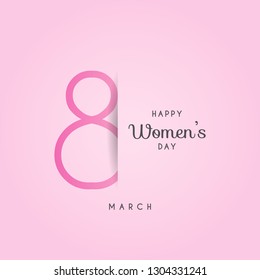 Happy women's day design. Vector illustration eps 10