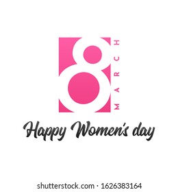 Happy Women's Day Design. Vector Eps 10