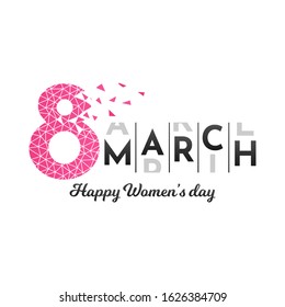 Happy Women's Day Design. Vector Eps 10