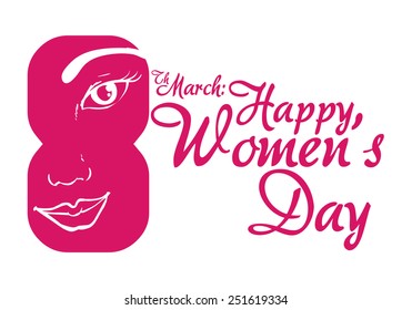 happy womens day design, vector illustration eps10 graphic 