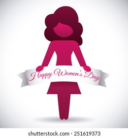 happy womens day design, vector illustration eps10 graphic 