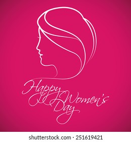 happy womens day design, vector illustration eps10 graphic 