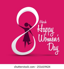 happy womens day design, vector illustration eps10 graphic 