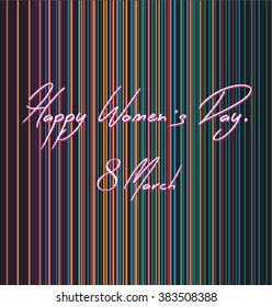 Happy womens day design.
Vector illustration.
