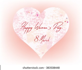 Happy womens day design.
Vector illustration.