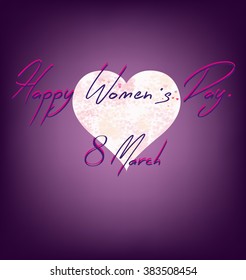 Happy womens day design.
Vector illustration.