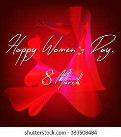 Happy womens day design.
Vector illustration.