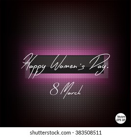 Happy womens day design.
Vector illustration.