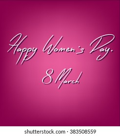 Happy womens day design.
Vector illustration.