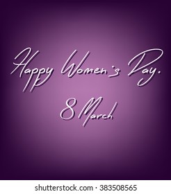 Happy womens day design.
Vector illustration.