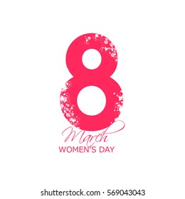 happy womens day design, vector illustration .
