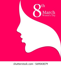 happy womens day design, vector illustration .