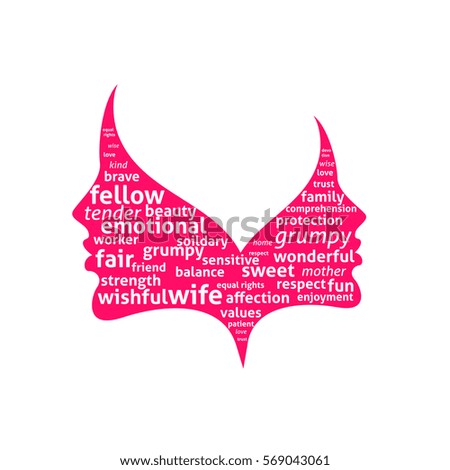 happy womens day design, vector illustration .