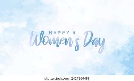 Happy women's day. Happy Womens Day elegant lettering banner. women's day creative design. women's day social medai design.