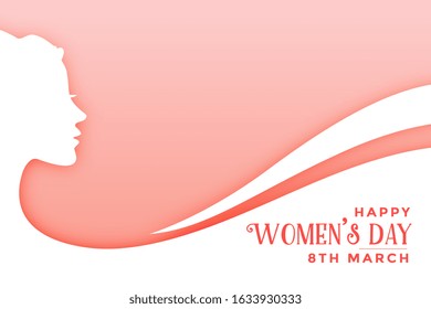 happy womens day elegant wishes card template