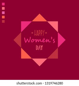 Happy Women's Day. Feminism slogans and inspirational quotes for women. vector illustration.